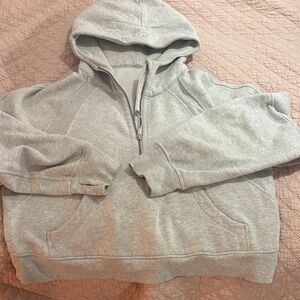 Lululemon short scuba gray hoodie